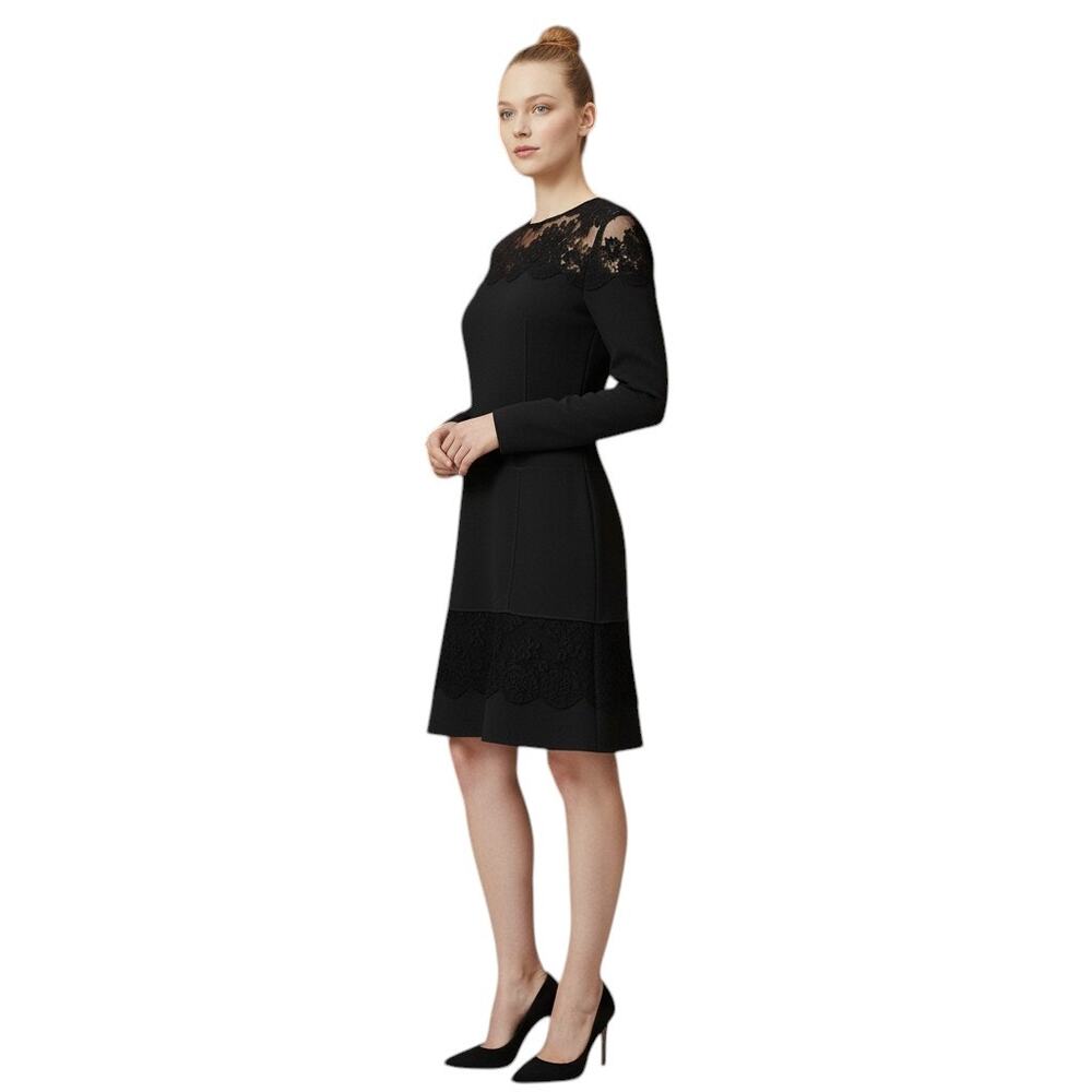Roberto Cavalli Wool Mini Dress Black Gray US 6 Elegant Fit